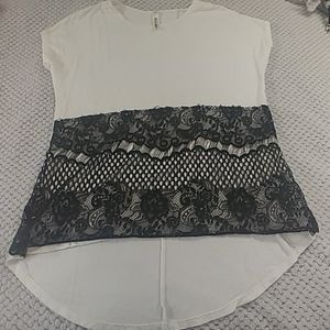 Rachel Kate Lace Accented Shirt